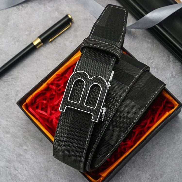SKU-08-Black B Silver Buckle