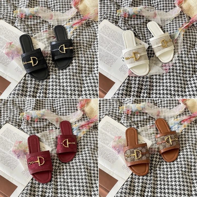 Gucci Horsebit Slide Sandals - 004206