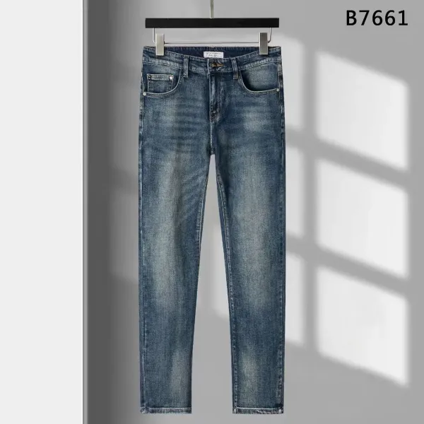 Burberry Graphic Print Denim Jeans Blue - 2
