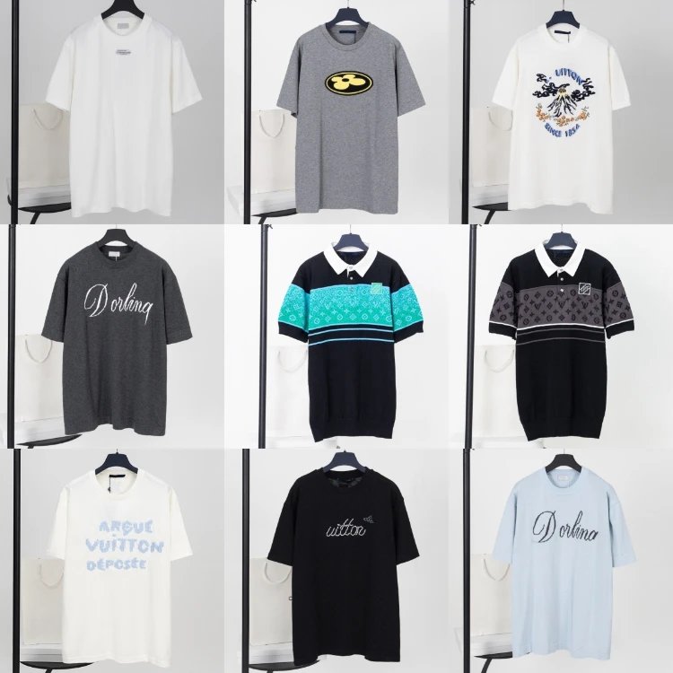 Louis Vuitton Monogram and Logo Print Short-Sleeve T-Shirt and Polo Shirt Collection - 008326
