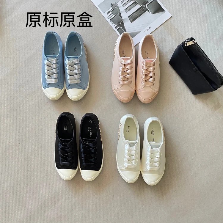 Unknown Brand Canvas Lace-up Sneakers [4 styles] listing image