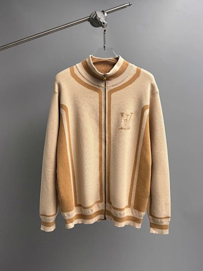 Louis Vuitton Monogram Knit Zip-Up Sweater