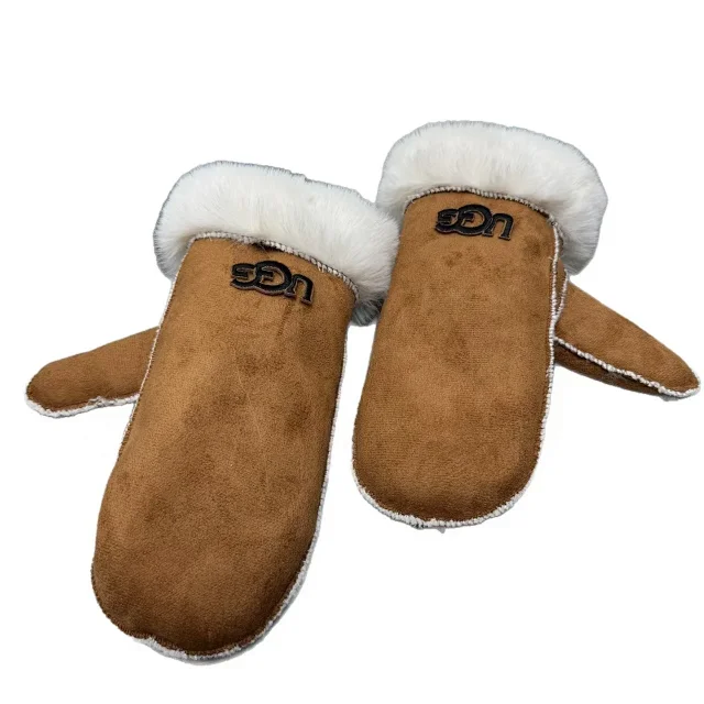 UGG Faux Fur Aviator Hat and Mittens product detail image 7