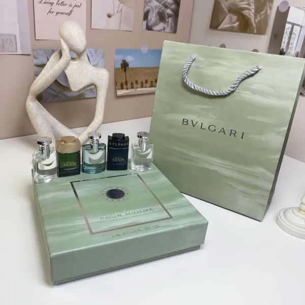 Bvlgari Pour Homme Mini Perfume Gift Set Green - 12