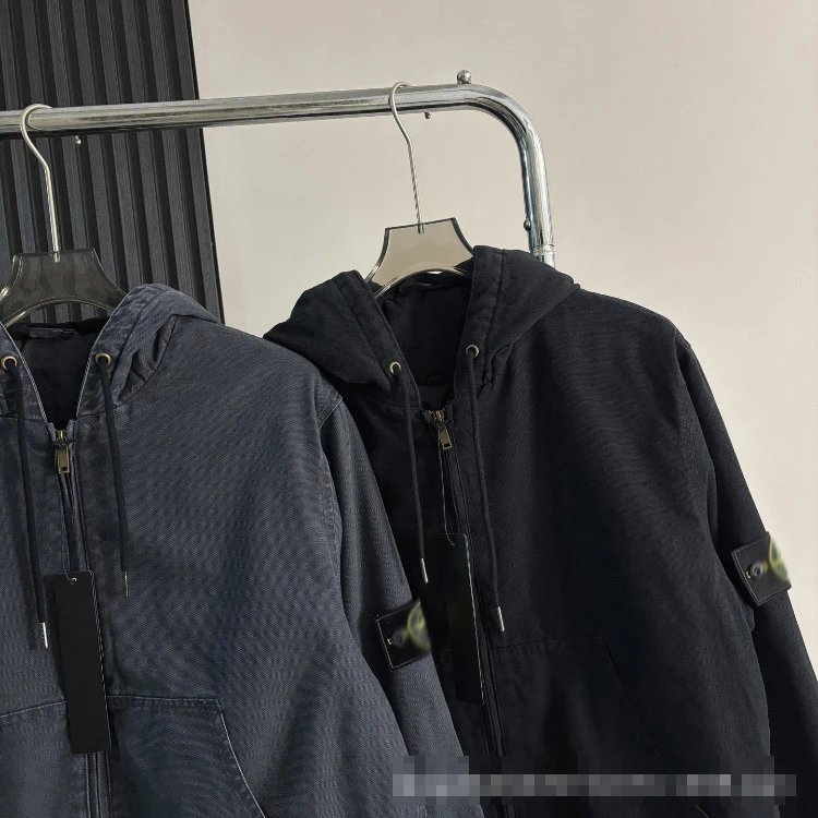 Unbranded Jackets Hooded zip-front padded jacket with kangaroo pockets image 3