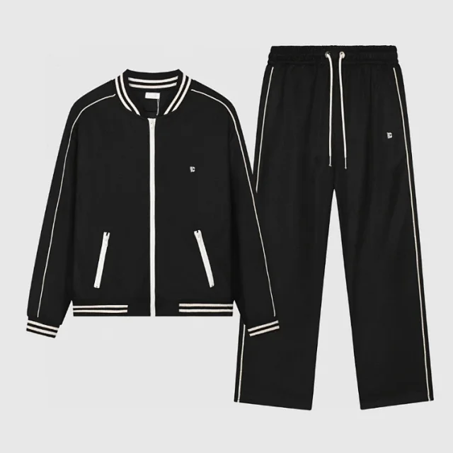 Celine Triomphe embroidered zip track jacket and trousers product detail image 1