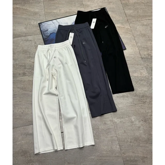 Alo Trousers Wide-Leg Drawstring Pants product detail image 1