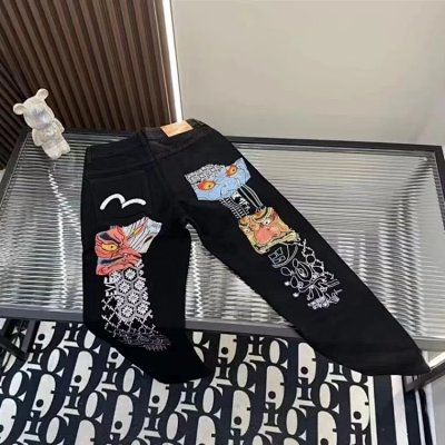 EVISU x Japanese Mythology Graphic Denim Pants