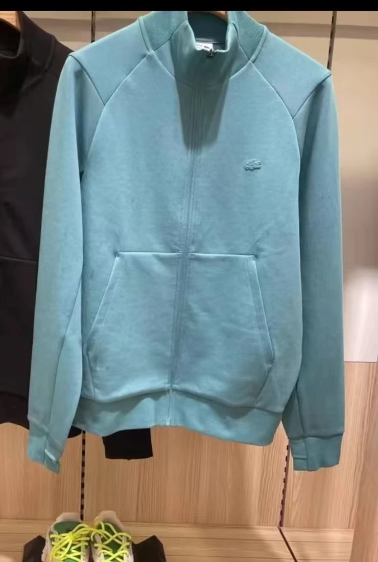 Lacoste Hoodies & Sweatshirts Stand-Collar Full-Zip Sweatshirt — Serene Blue
