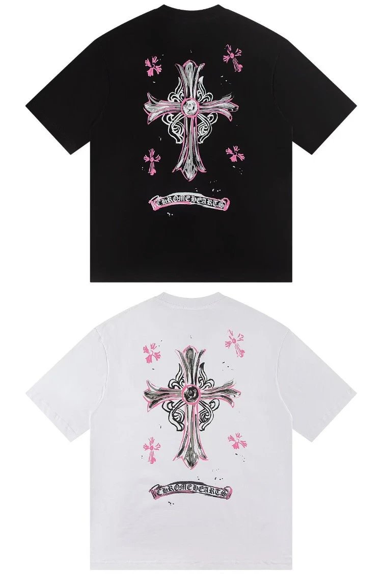Chrome Hearts Cross Design T-Shirt