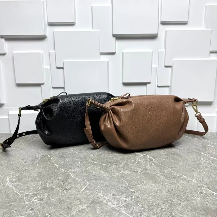 Loewe Paseo Pleated Leather Cross-Body Bag