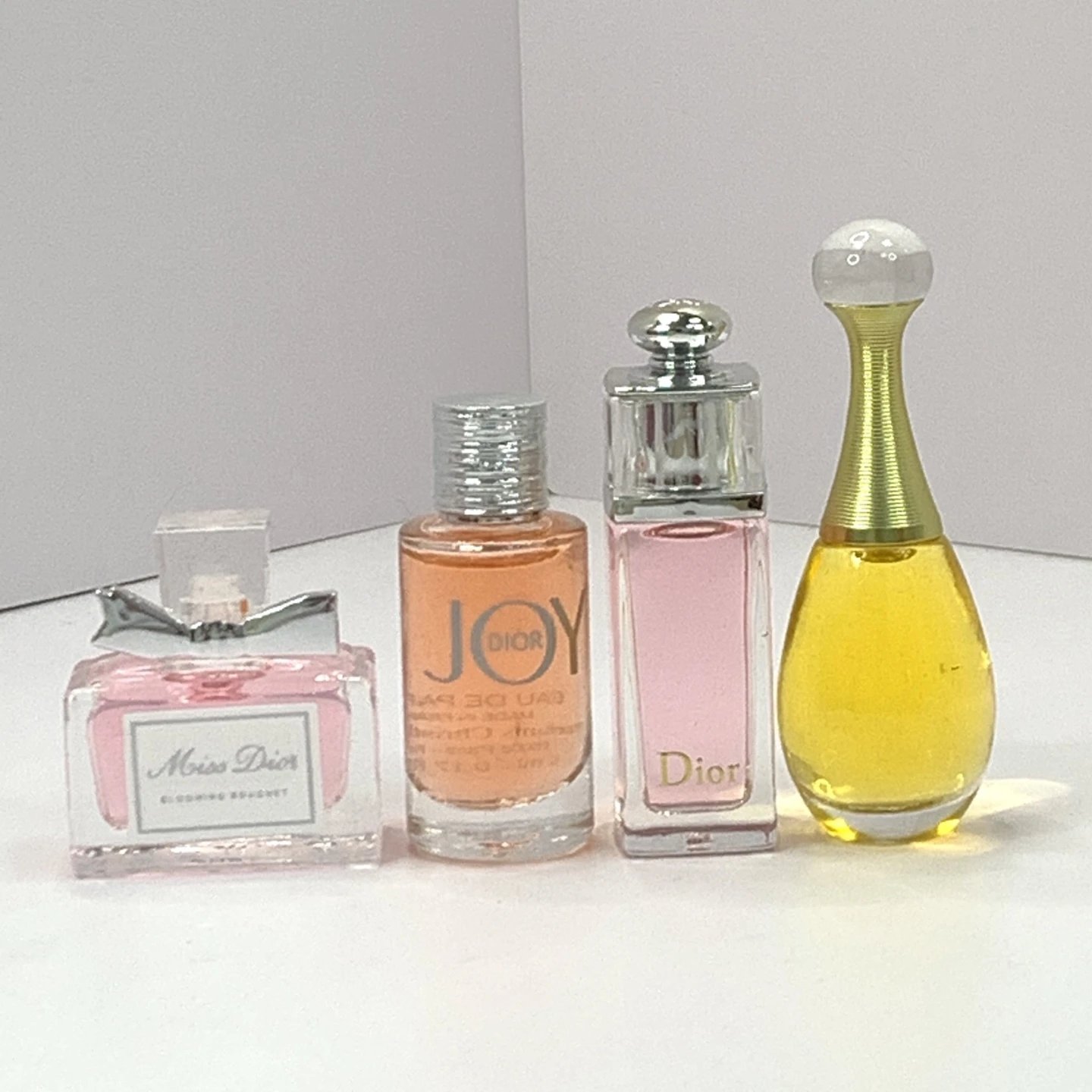 Dior Perfume Gift Set: J'adore, Miss Dior Blooming Bouquet, Joy, and Dior Eau de Toilette Miniatures in Heart-Shaped Red Box - 4