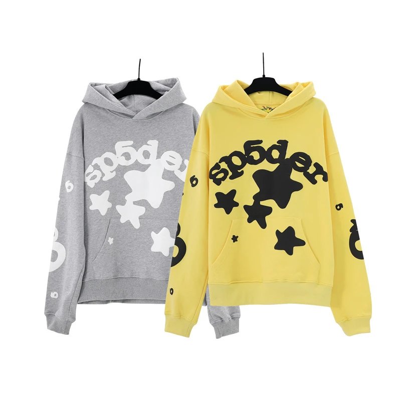 Sp5der Star Print Hoodie