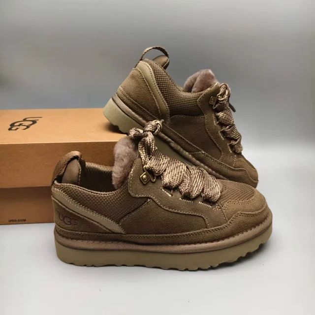 UGG Casual Shoes Suede Low-Top Lace-Up with Fur Lining product detail image 4