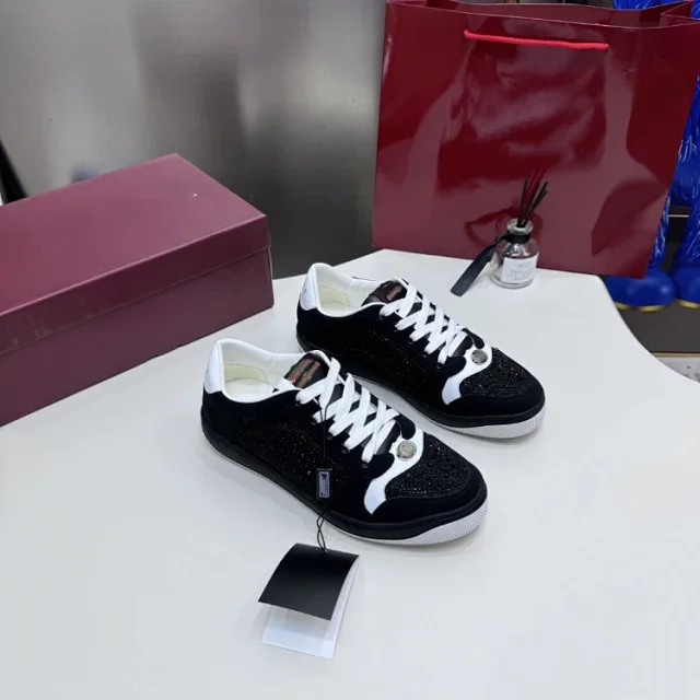 Unbranded Sneakers Rhinestone Low-Top Lace-Up product detail image 5