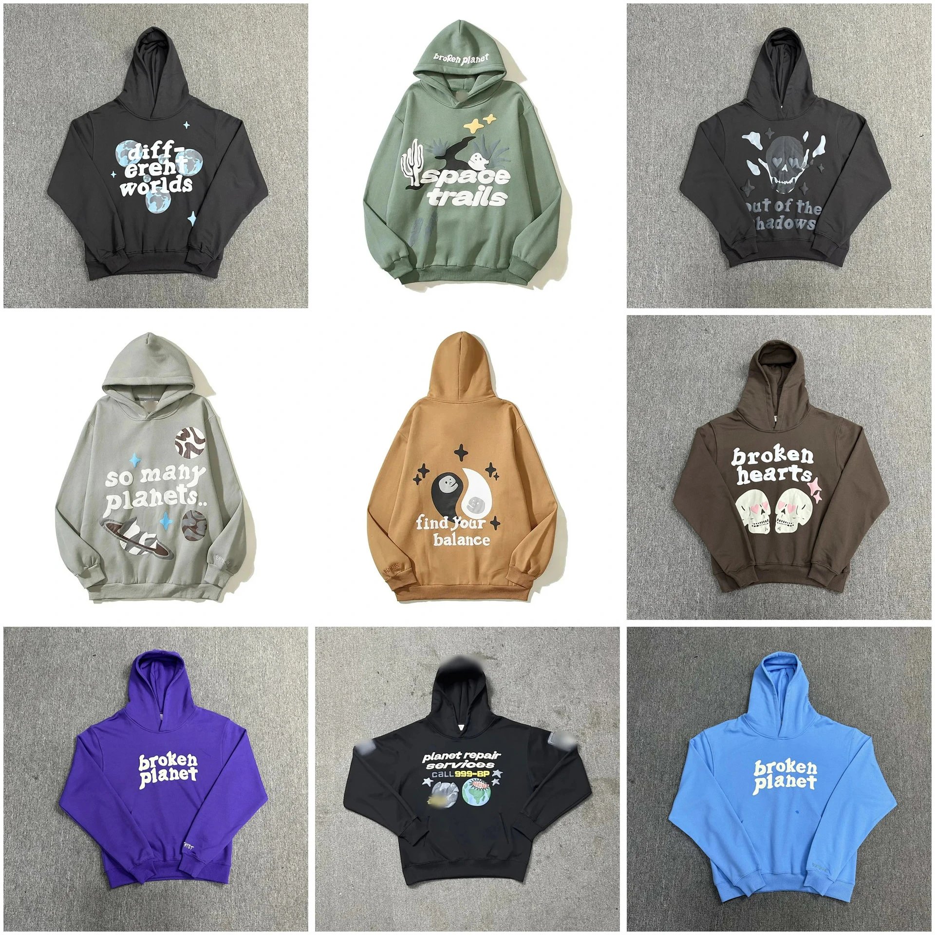 Broken Planet Various Graphic Hoodie