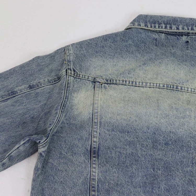 Godspeed Jackets 6551 Washed Denim Jacket with Embroidered Logo image 5