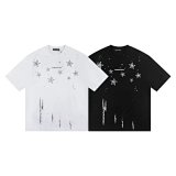 C2H4 Los Angeles Star Print Distressed T-Shirt [2 styles]