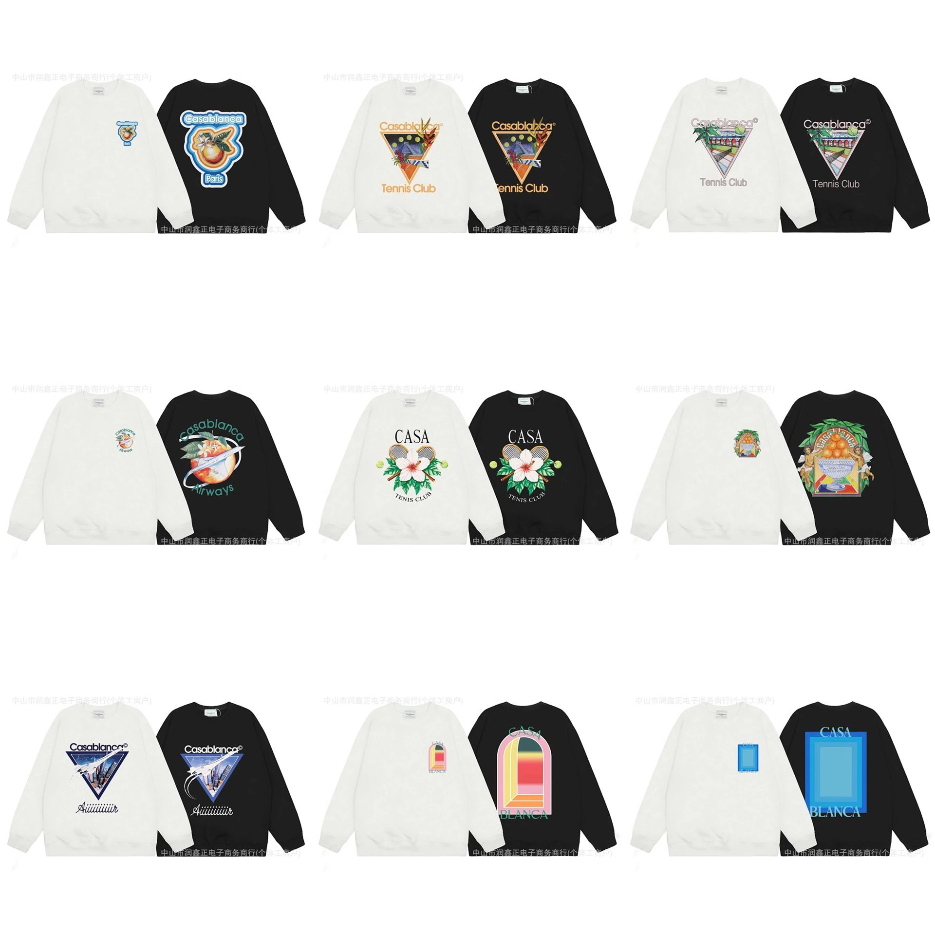 Casablanca Tennis Club Graphic Sweatshirts [40 styles]