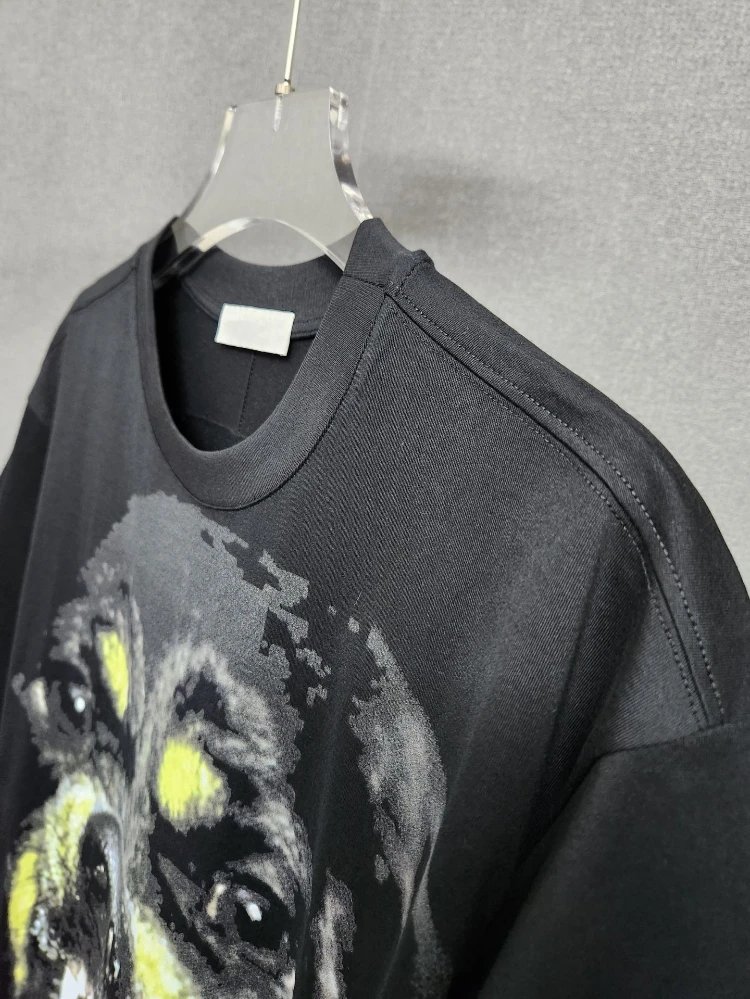 Balenciaga Rottweiler Print Black T-Shirt - 5