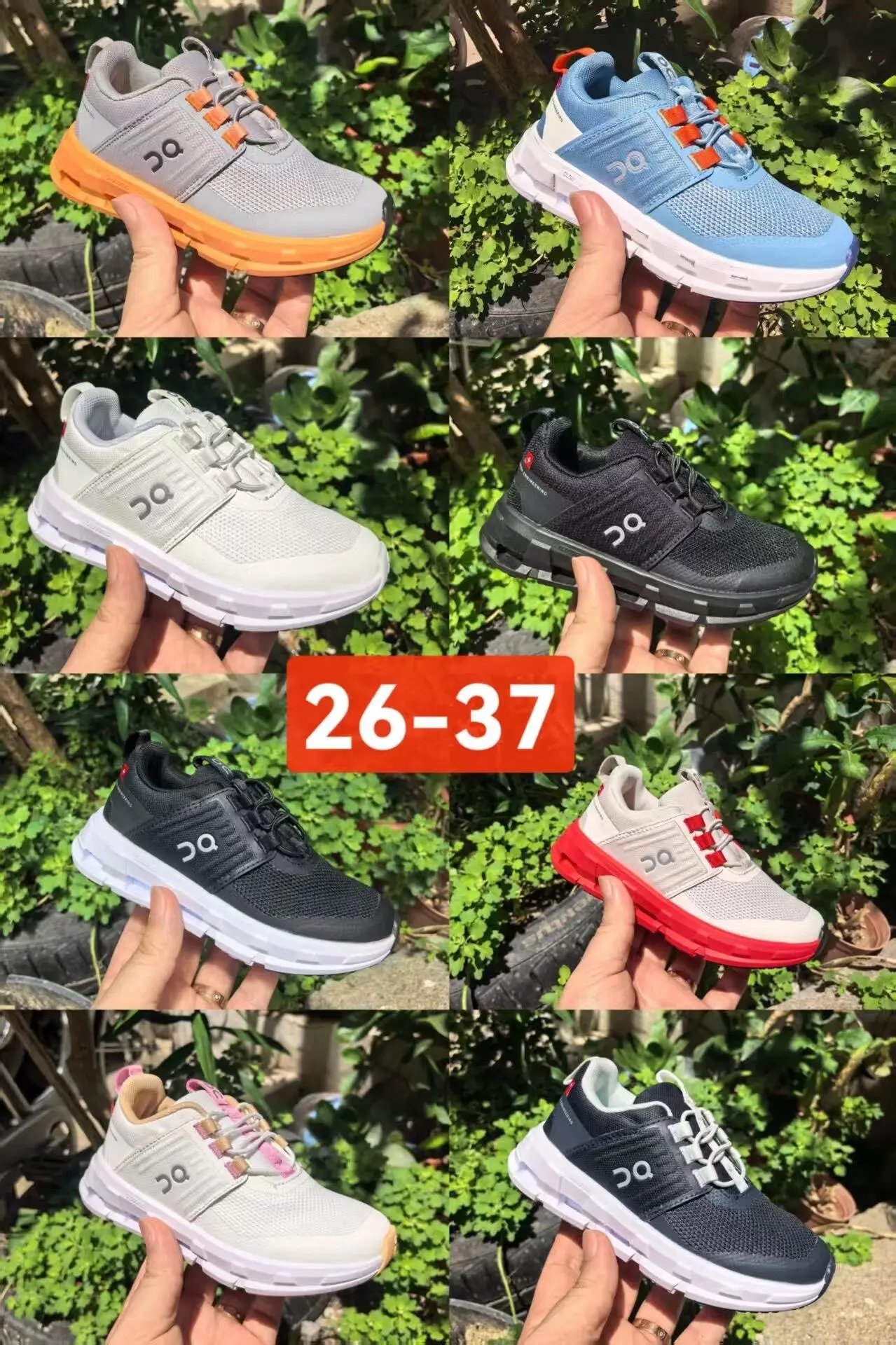 On Running K12 Kids Cloud Mesh Lightweight Sports Running Shoes