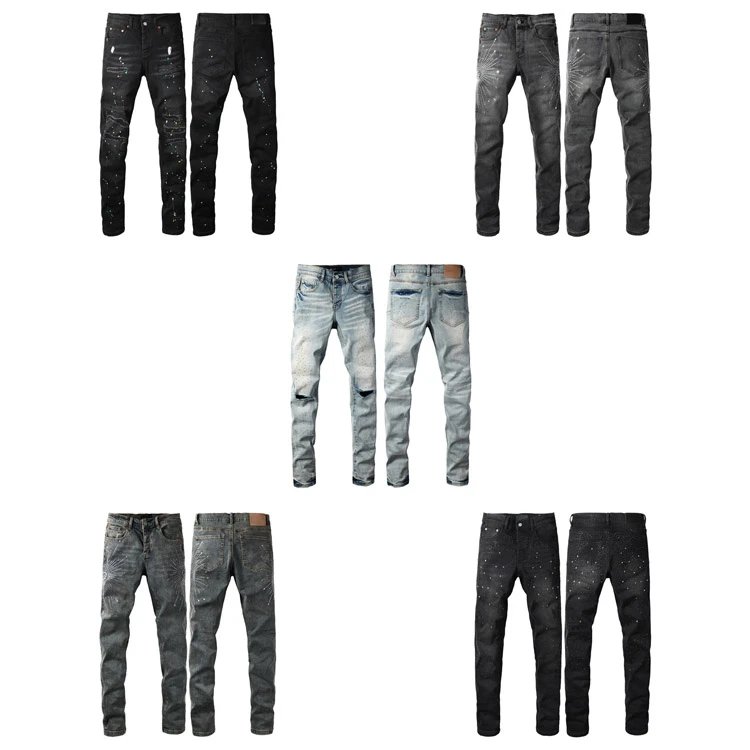 Purple Brand Distressed Slim Jeans Collection - 007243