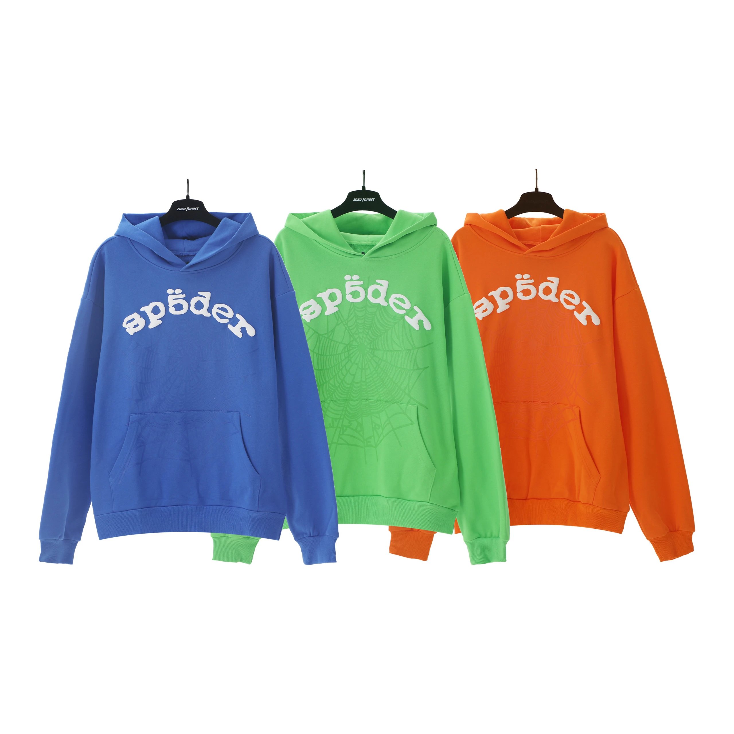 Sp5der Spider Web Print Hoodie
