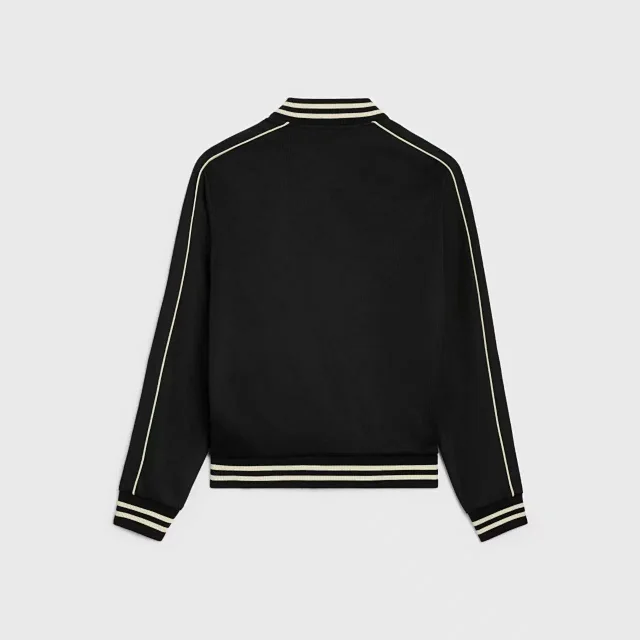 Celine Triomphe embroidered zip track jacket and trousers product detail image 2