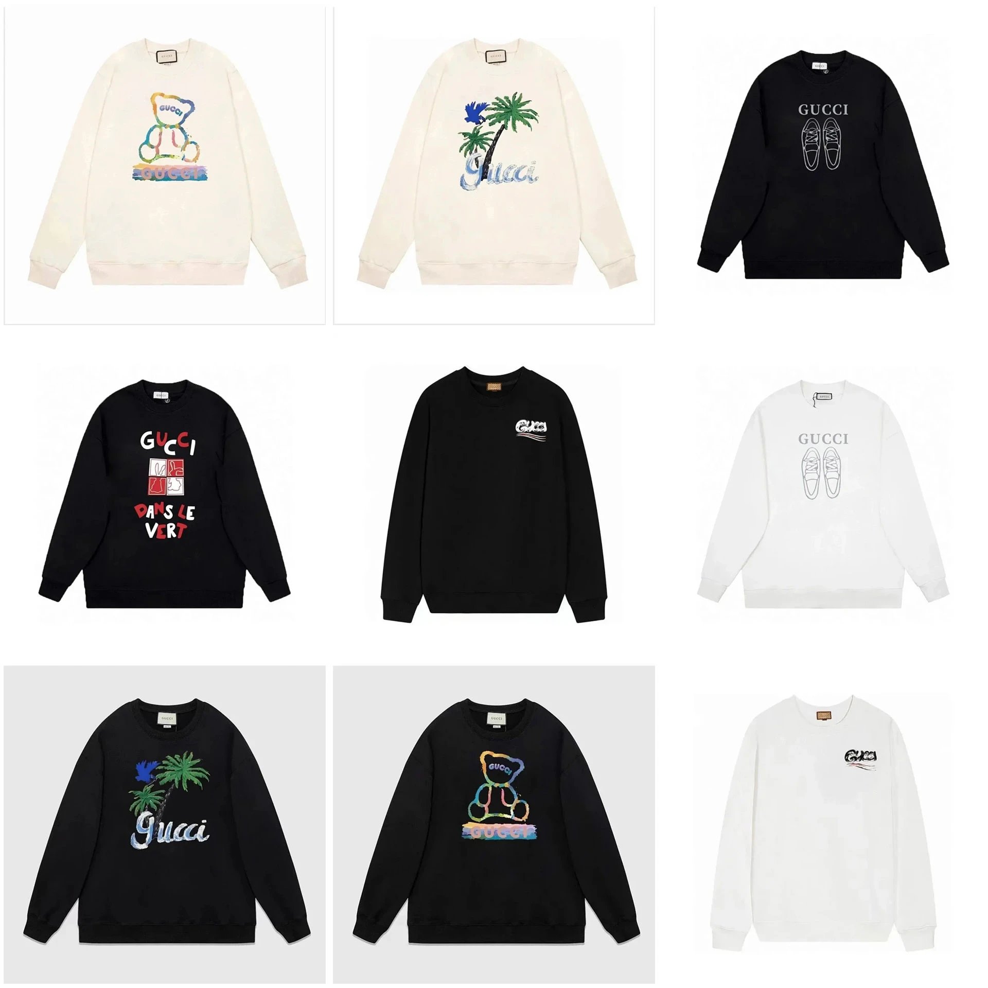 Gucci Printed Logo Crewneck Sweatshirt Collection - 006974