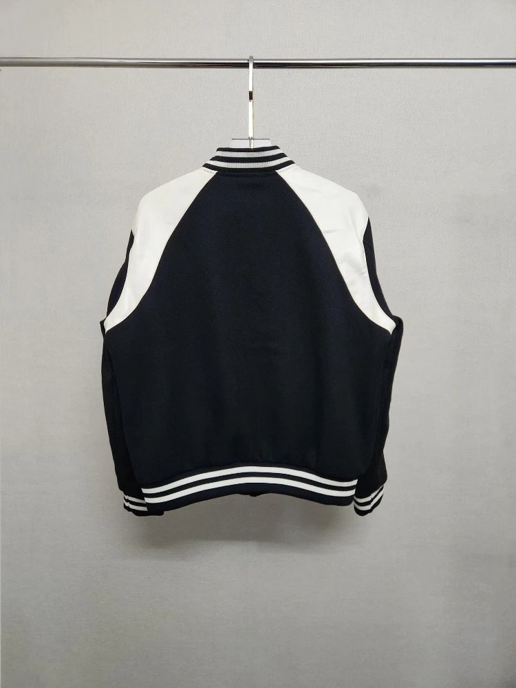 Unbranded Jackets Varsity bomber jacket with contrast raglan panels image 3