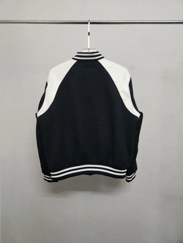 Unbranded Jackets Varsity bomber jacket with contrast raglan panels product detail image 3