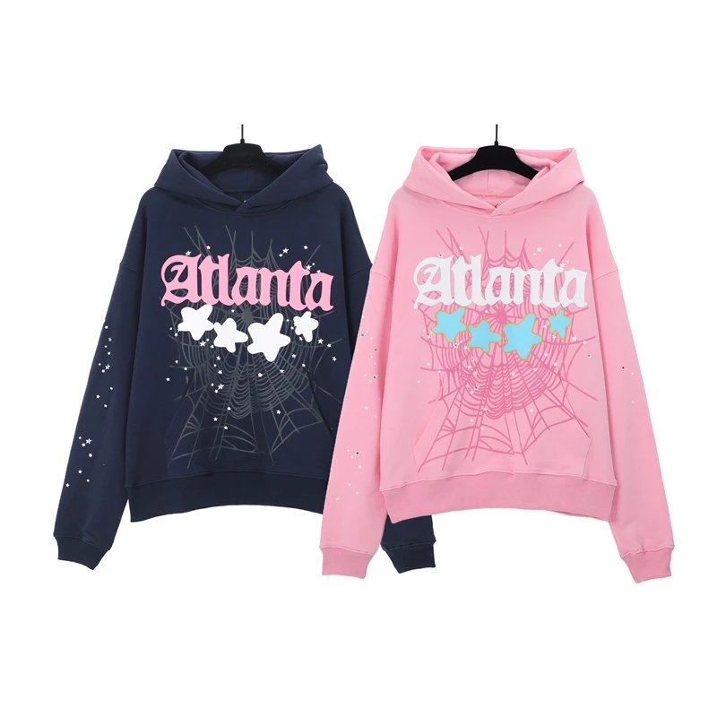 Sp5der Atlanta Web Print Hoodie