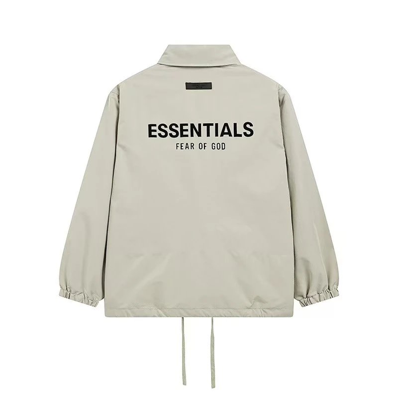 Fear of God Jackets ESSENTIALS 1977 Logo Coach Jacket — 739 apricot color