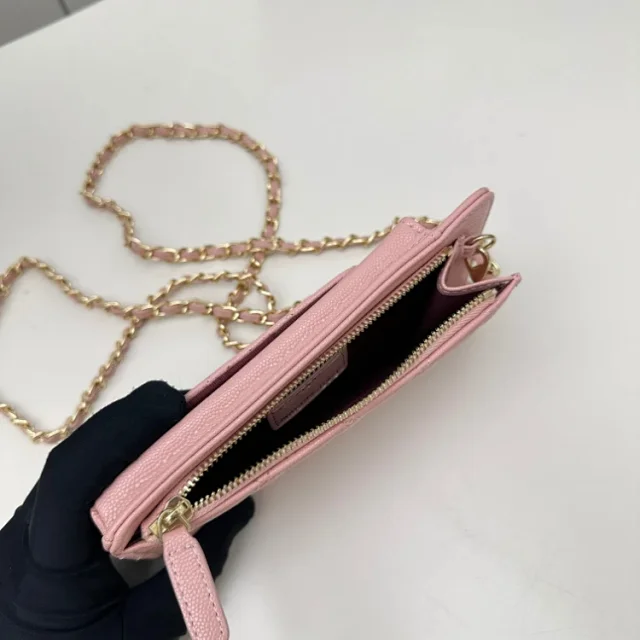 Chanel Crossbody Bags Quilted Phone Wallet with Chain Strap product detail image 5