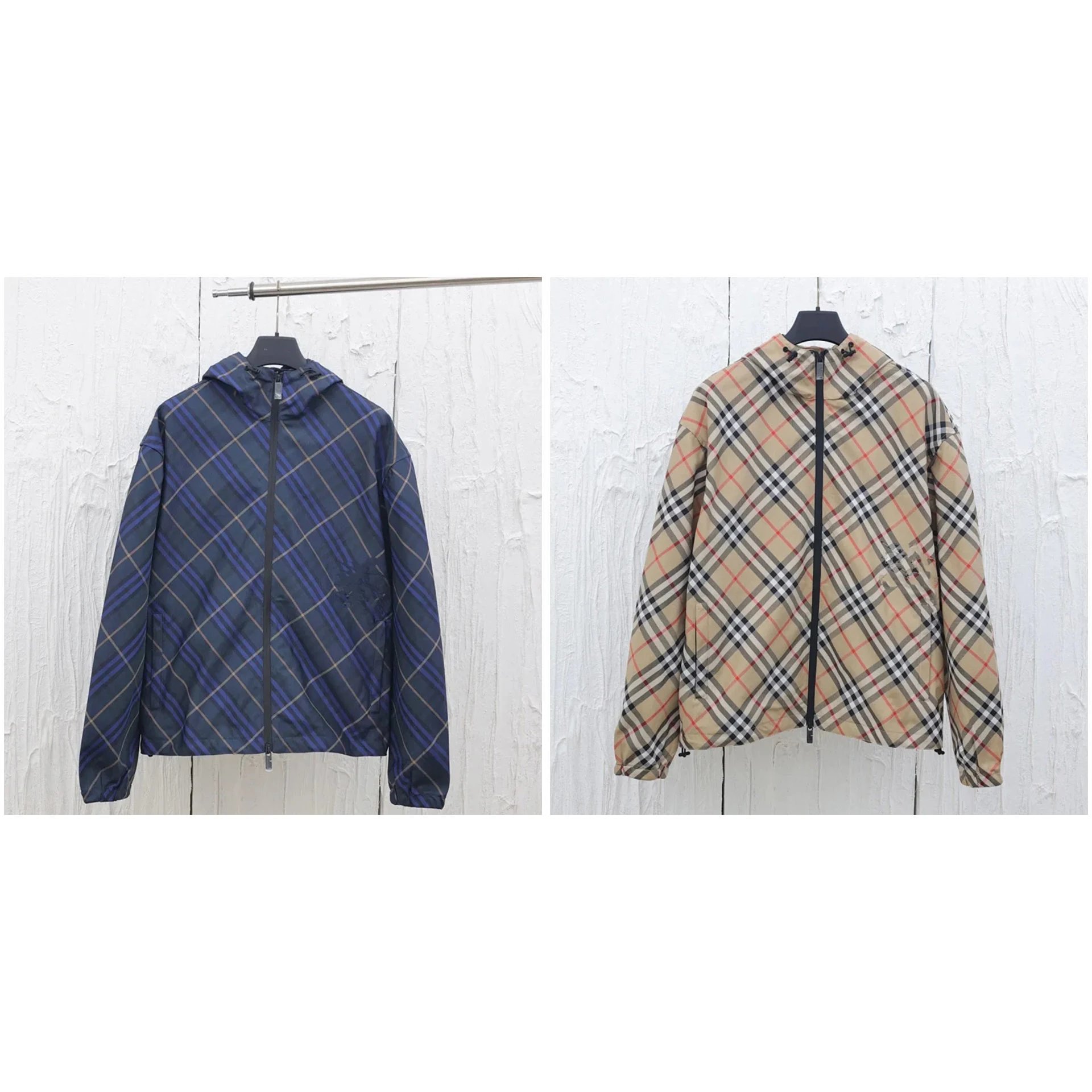 Burberry Reversible Check Hooded Jacket - 006209