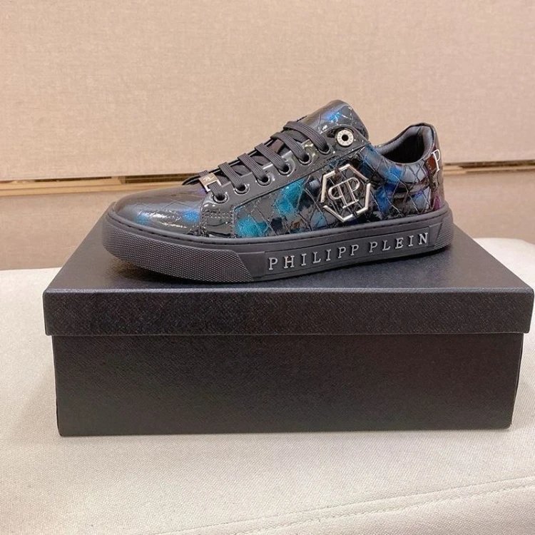 Philipp Plein Sneakers Low-top lace-up glossy with PP hexagon emblem — 6