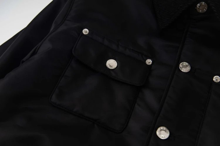 Unbranded Jackets Padded Four-Pocket Button-Front Jacket with Triangle Plaque image 9