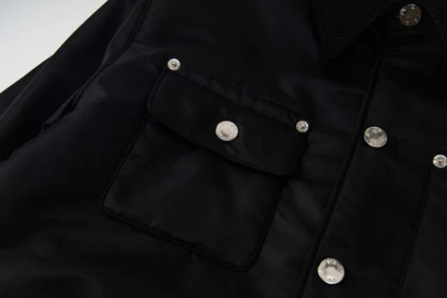 Unbranded Jackets Padded Four-Pocket Button-Front Jacket with Triangle Plaque product detail image 9