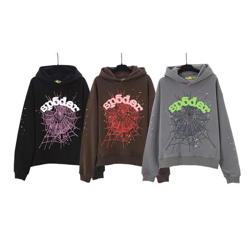Sp5der Spider Web Graphic Hoodie