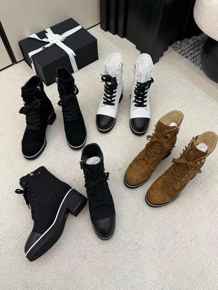 Chanel CC Logo Boots