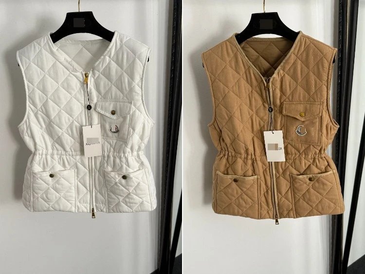 Moncler Quilted Diamond Pattern Vest