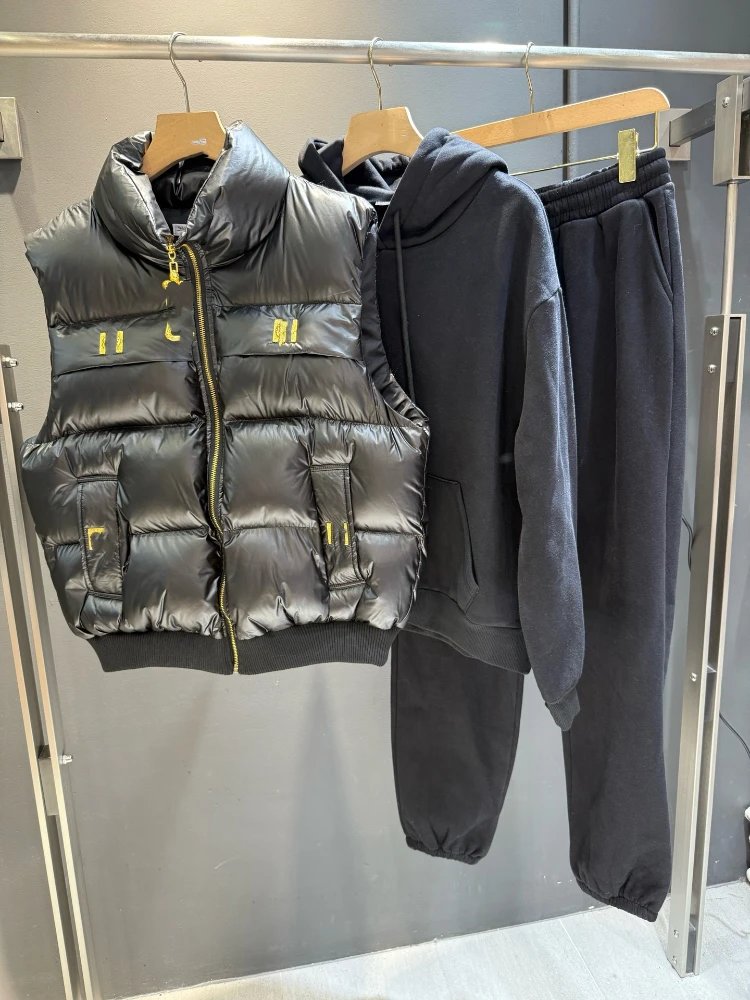 Schiaparelli Matching Sets Three-Piece Puffer Vest, Hoodie and Jogger Set image 4