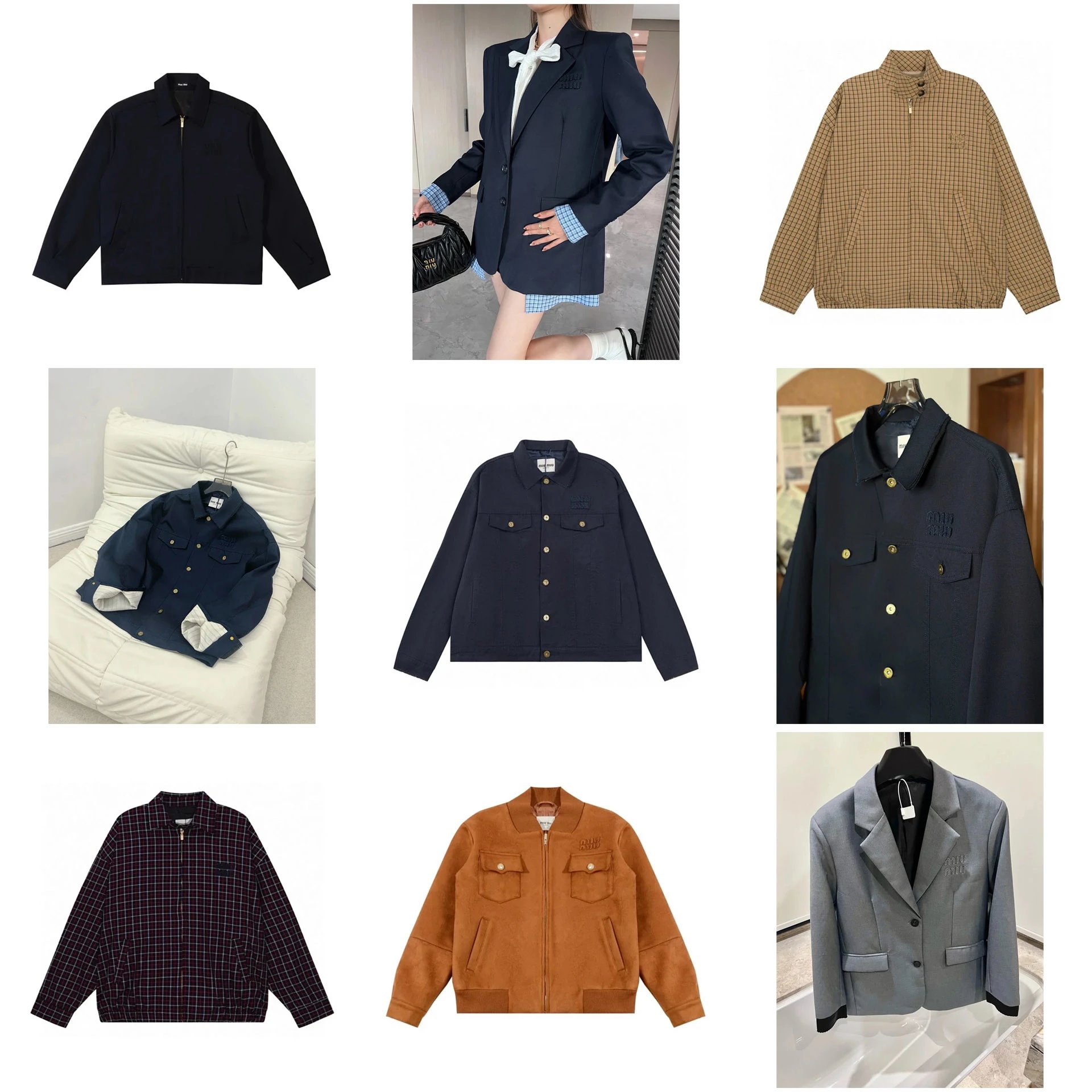 Miu Jackets Zip-front and button-front jacket styles image 1