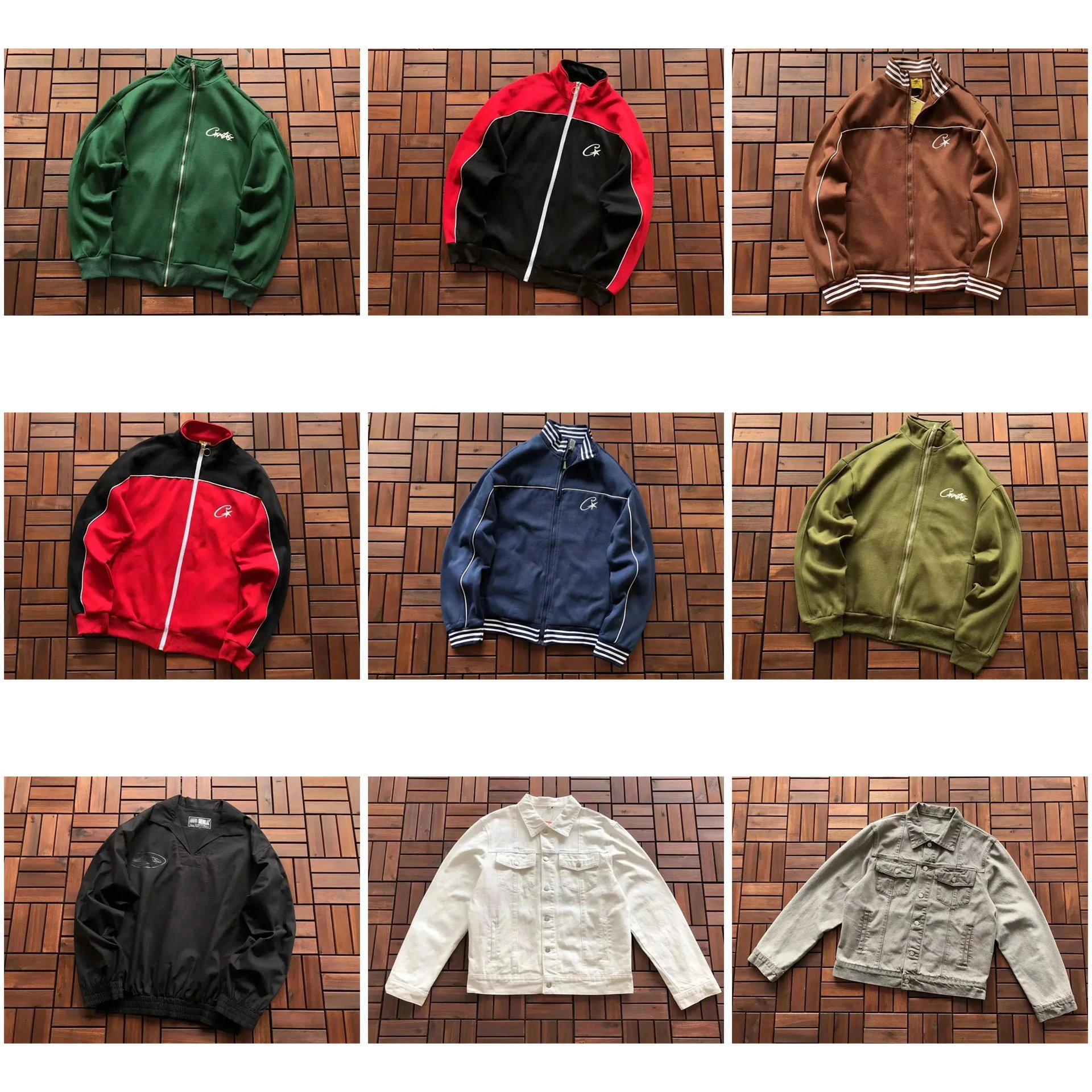 Corteiz script Logo Track Jacket & Denim Jacket Collection - 006250