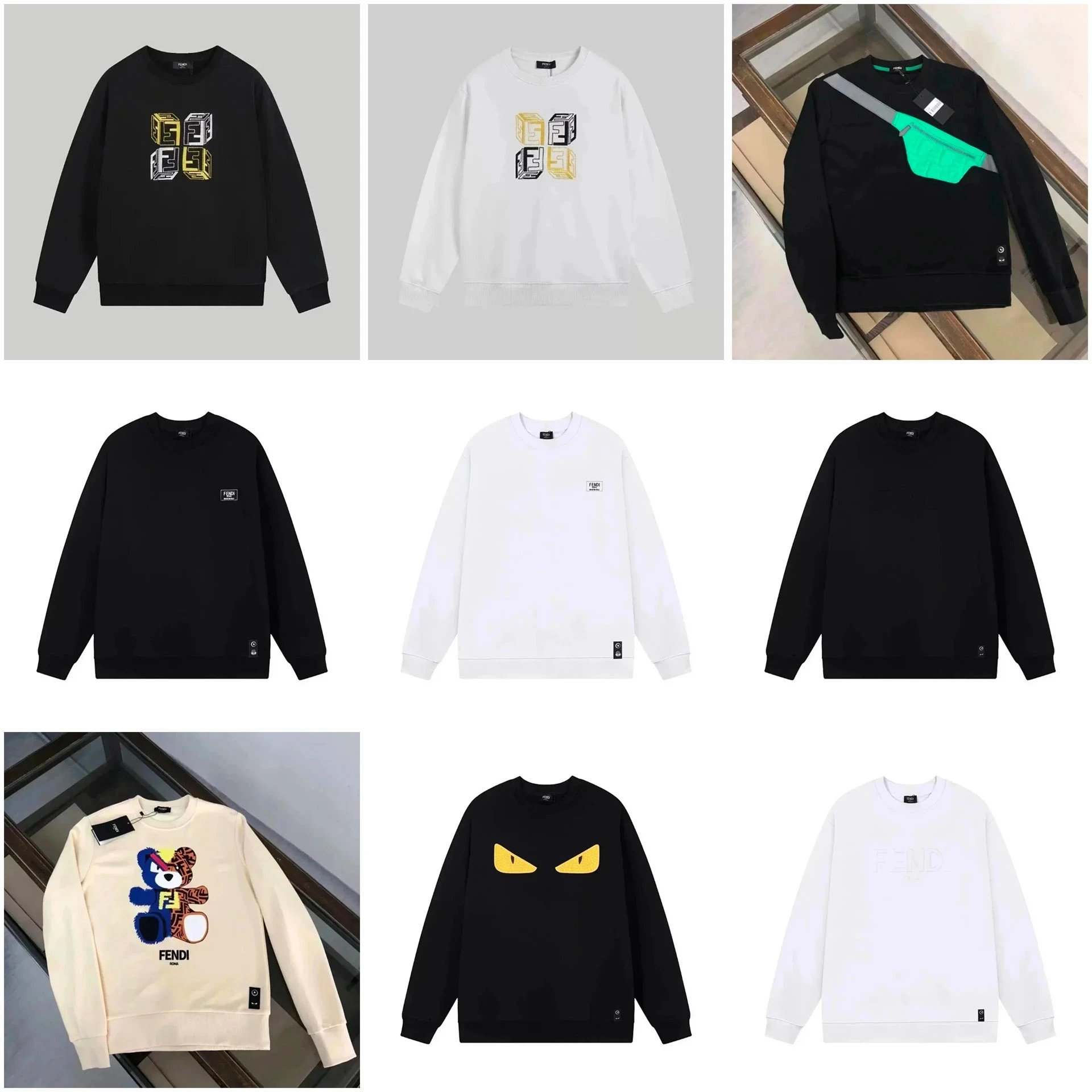 Fendi FF Logo Hoodies