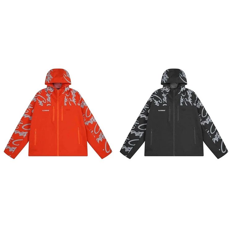 ALYXMARK Graffiti Print Hooded Windbreaker Jacket [2 styles]