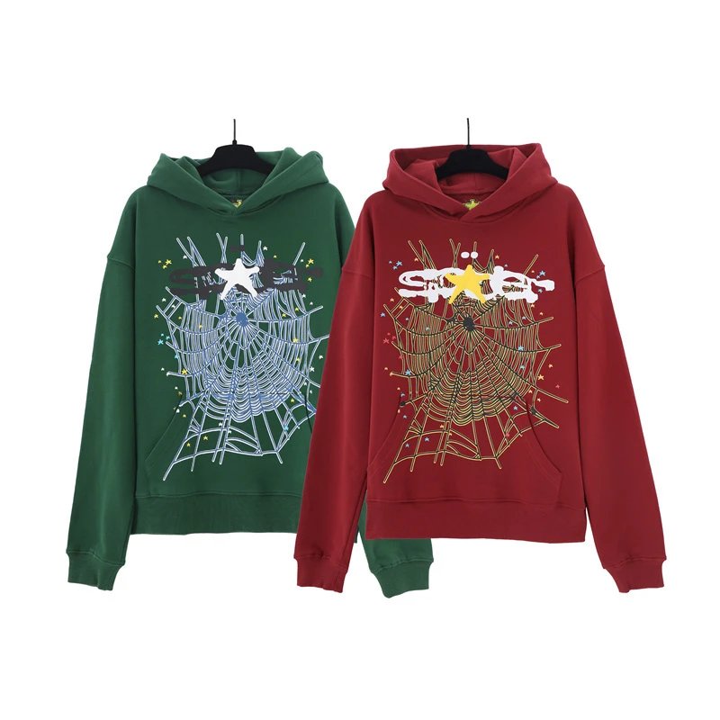 Sp5der Spider Web Print Hoodie