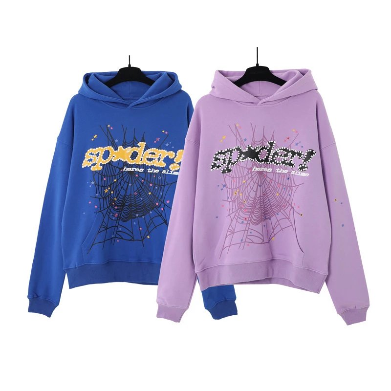 Sp5der Spider Web Print Hoodie