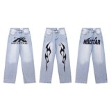 Hellstar Tribal Logo Straight-Leg Jeans [3 styles]