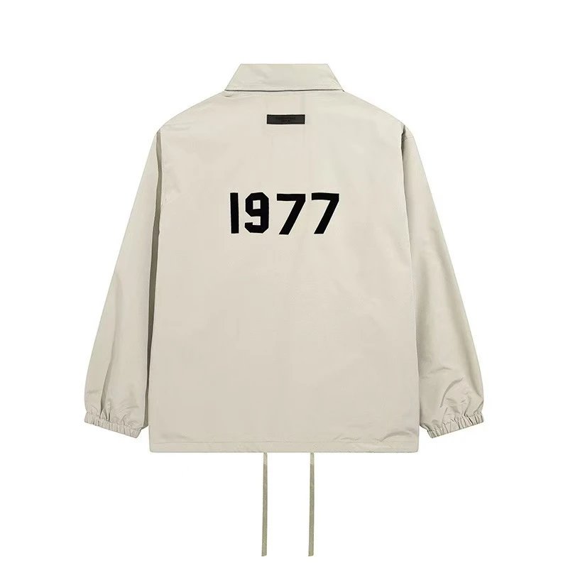 Fear of God Jackets ESSENTIALS 1977 Logo Coach Jacket — 738 apricot